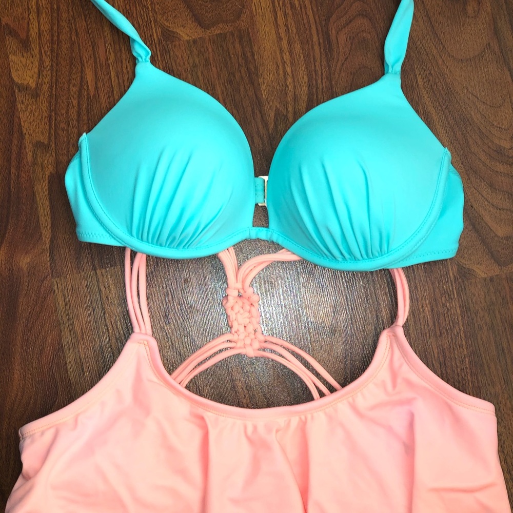 Swim suit tops! Victoria Secret and target brands